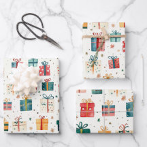 Pacotes de presentes de Natal