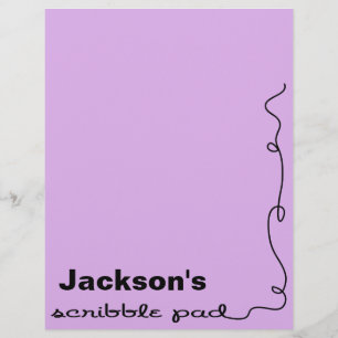 Pad de Escrivação Roxo Personalizado