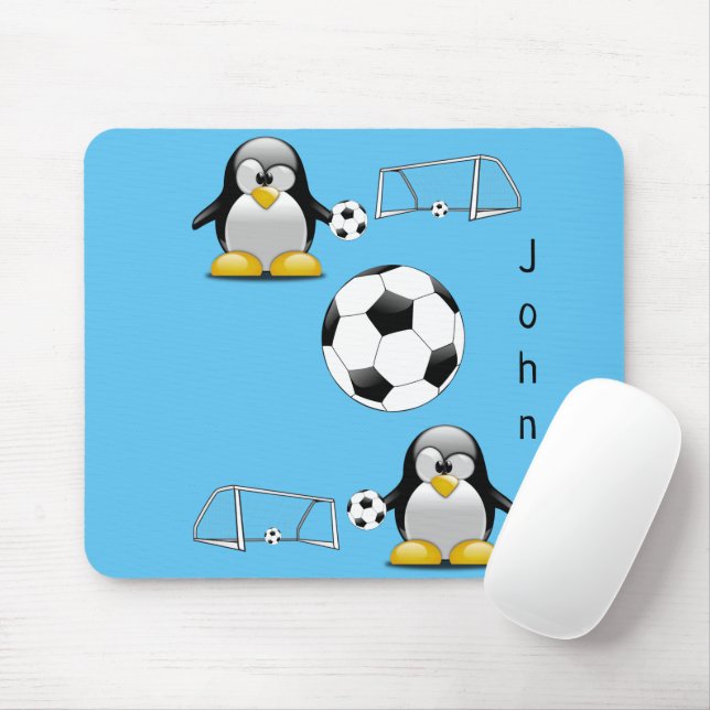 Pad do Mouse da Bola do Pinguim! Mousepad (Com mouse)