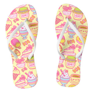 Padaria doce e bebidas Chinelos amarelos