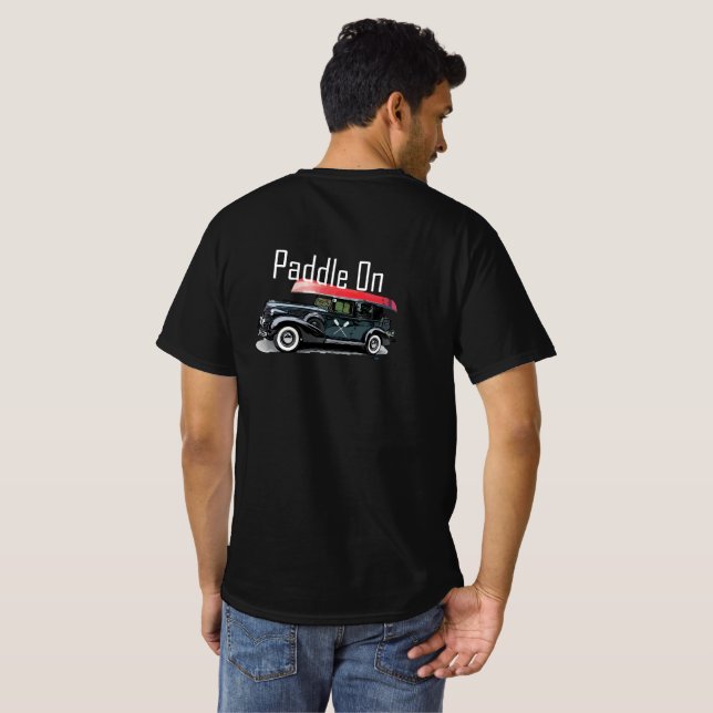 Paddle em Classic Car Design - T-Shirt Valor Mascu (Parte Traseira Completa)