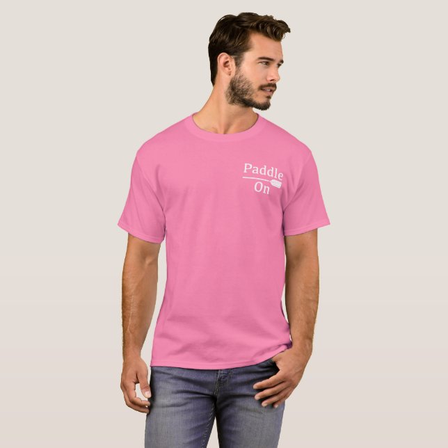 Paddle na Design - Camisa T básica masculina (Frente Completa)
