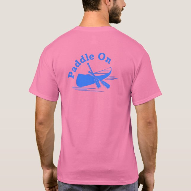 Paddle na Design - Camisa T básica masculina (Verso)