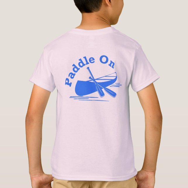 Paddle Na Design - Camisa T Básica Para Crianças (Verso)