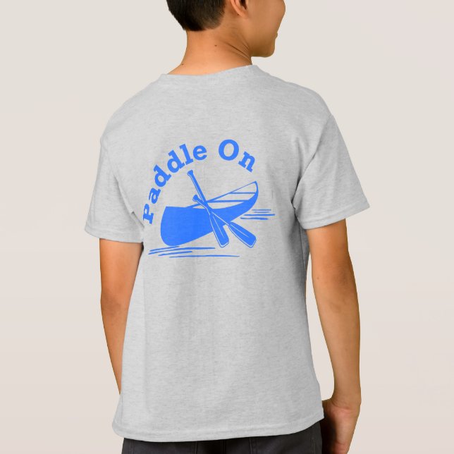 Paddle Na Design - Camisa T Básica Para Crianças (Verso)