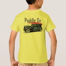 Paddle No Classic Car Design - Camisa T Básica Par