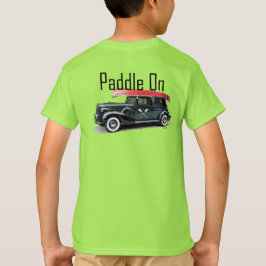 Paddle No Classic Car Design - Camisa T Básica Par
