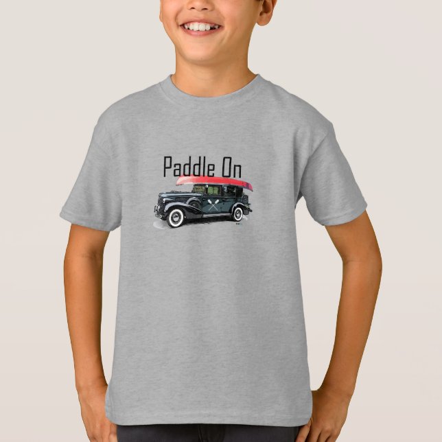 Paddle No Classic Car Design - Camisa T Básica Par (Frente)
