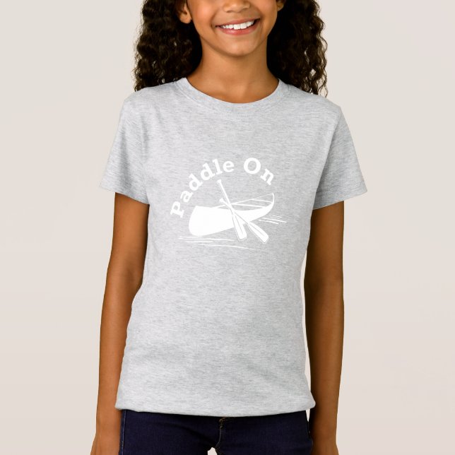 Paddle On Design - Camiseta de Jersey Fina para Me (Frente)