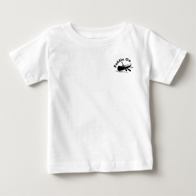 Paddle On Design - Camiseta de Jersey Fino para Be (Frente)