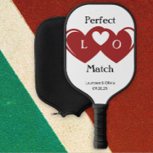 Paddle Pickleball de Monograma de Correspondência