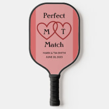 Paddle Pickleball de Monograma de Correspondência