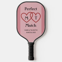 Paddle Pickleball de Monograma de Correspondência