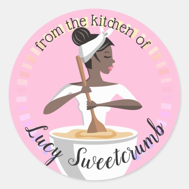 Padeiro do afro-americano da cozinha da etiqueta (Frente)