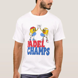 Padel Champs | Camiseta Retro Cartoon Esportes Hig