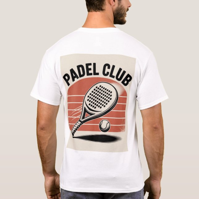 Padel club, Padel Tennis T-Shirt (Verso)