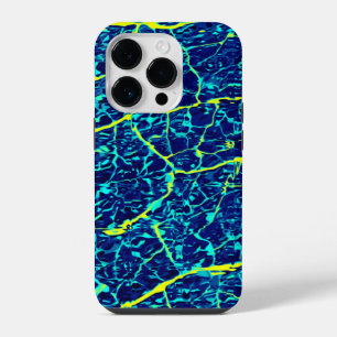 Padrão Abstrato Azul / Amarelo