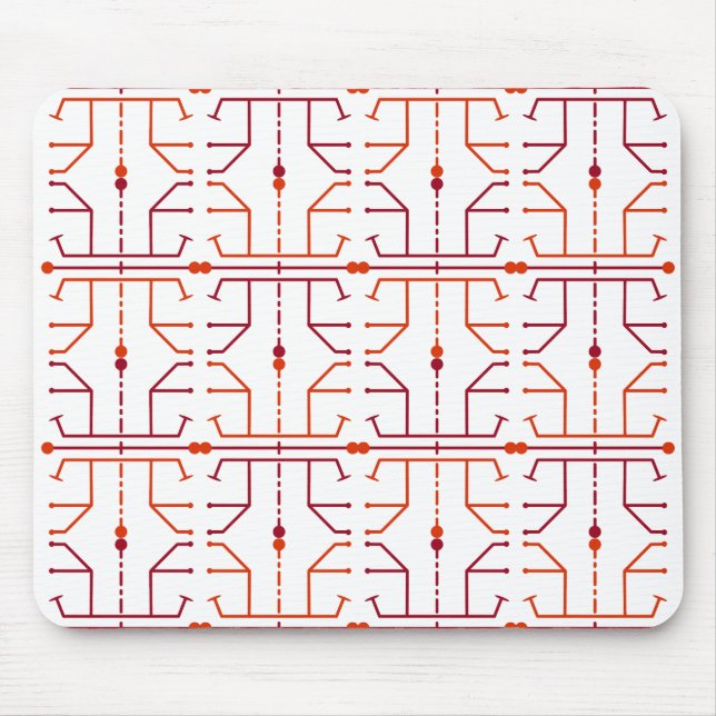 Padrão Abstrato de Hieróglifo em Mousepad (Frente)
