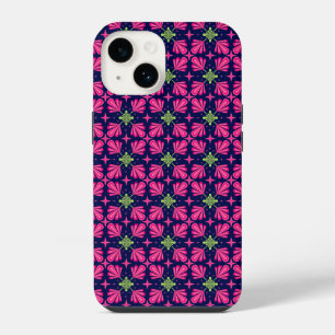 Padrão abstrato de pétalas florais rosa geométrica