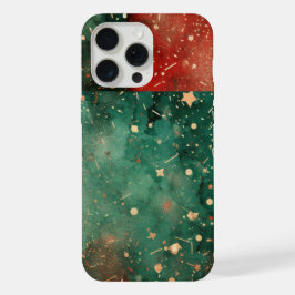 PADRÃO ABSTRATO FERIADO VERMELHO VERDE DOURADO
