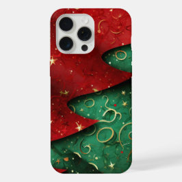PADRÃO ABSTRATO FERIADO VERMELHO VERDE DOURADO