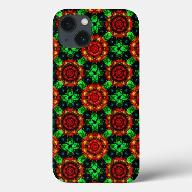 Padrão Abstrato Floral Moderno Boho Elegante #504 (Verso)