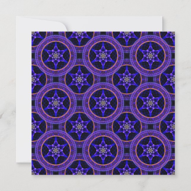 Padrão Abstrato Floral Moderno Boho Elegante #505 (Frente)