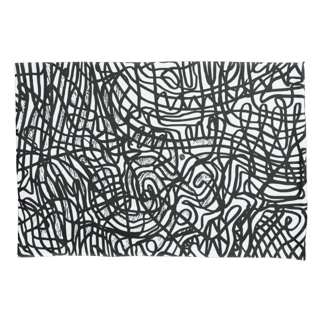 Padrão abstrato preto e branco (Frente)