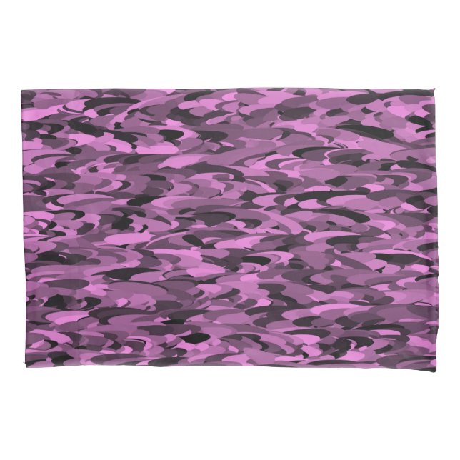 Padrão Abstrato Roxo Preto (Frente-Esquerda)