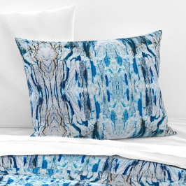 Padrão abstrato simétrico sereno em azul gelo tama