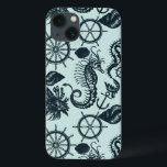 Padrão Animal Vintage Sea<br><div class="desc">Padrão Vintage Com Animais Do Mar| © e ® Bigstock® - Todos os direitos reservados.</div>