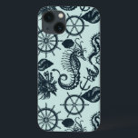 Padrão Animal Vintage Sea<br><div class="desc">Padrão Vintage Com Animais Do Mar| © e ® Bigstock® - Todos os direitos reservados.</div>