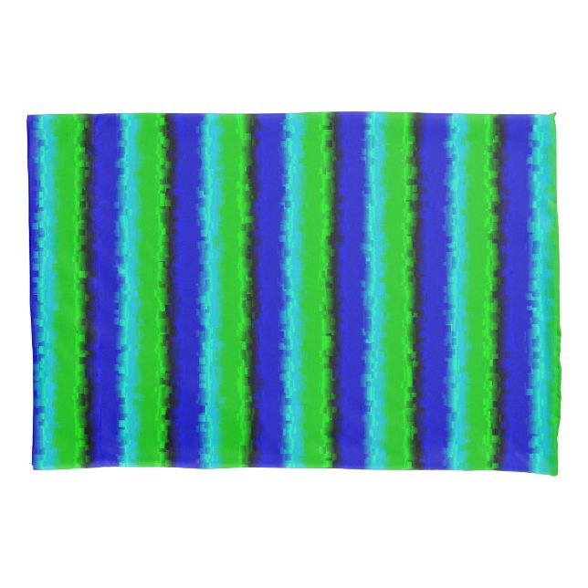 Padrão arco-íris 3D abstrato azul verde (Frente)
