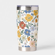 Padrão Boho de Prado de Flores Silvestres