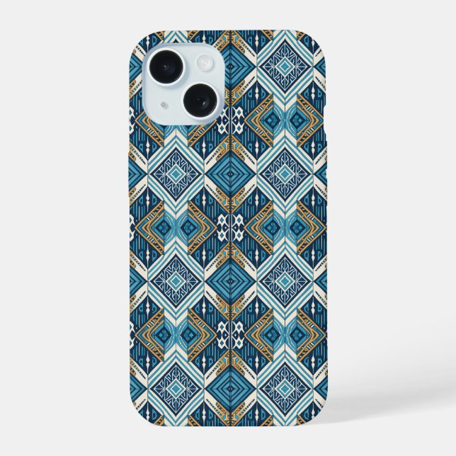 Padrão Boho simétrico azul 18583 b xl (Verso)