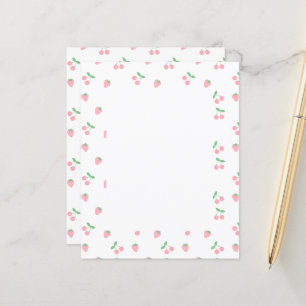 Padrão bonito de Fruta de Cereja de Morango