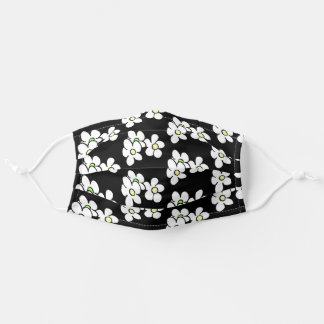 Padrão bonito de margarida branca e preta