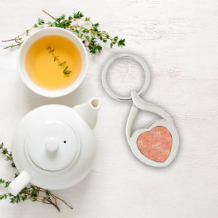 Padrão botânico de aquarela Chaveiro de metal lara