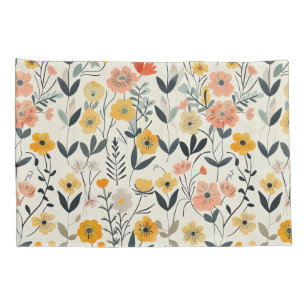 Padrão Botânico De Flor Selvagem De Pastel Molho S