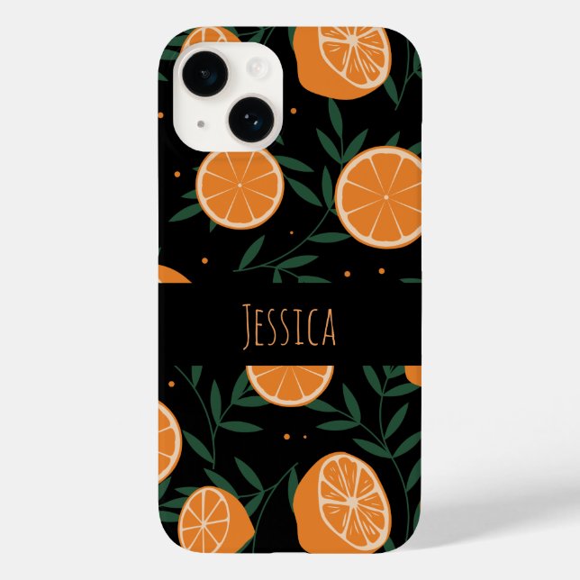 Padrão Botânico de Frutas de Verão Moderno (Verso)