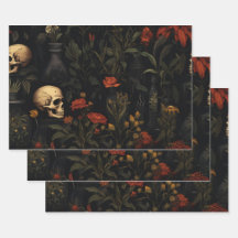 Padrão botânico do Halloween