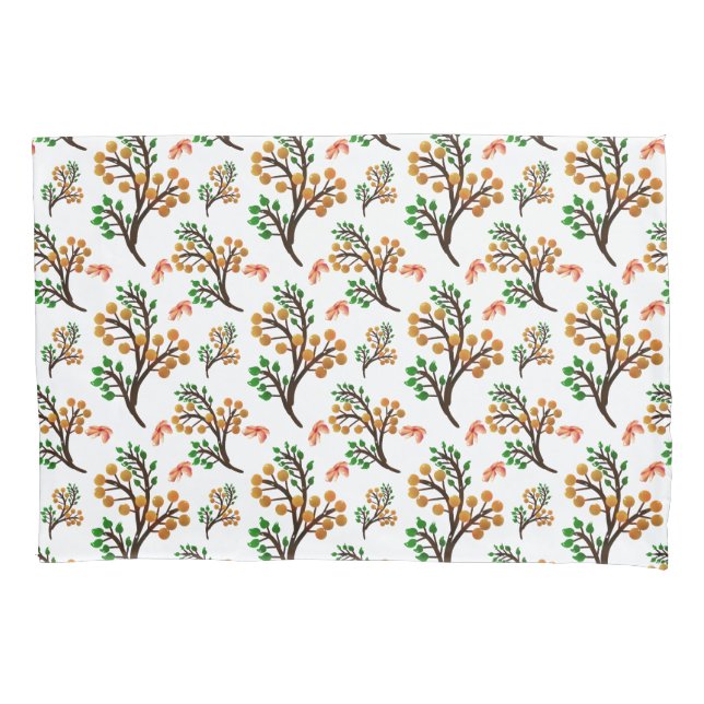 Padrão Botânico Sem Costura com Flores | Cute Nat (Frente)