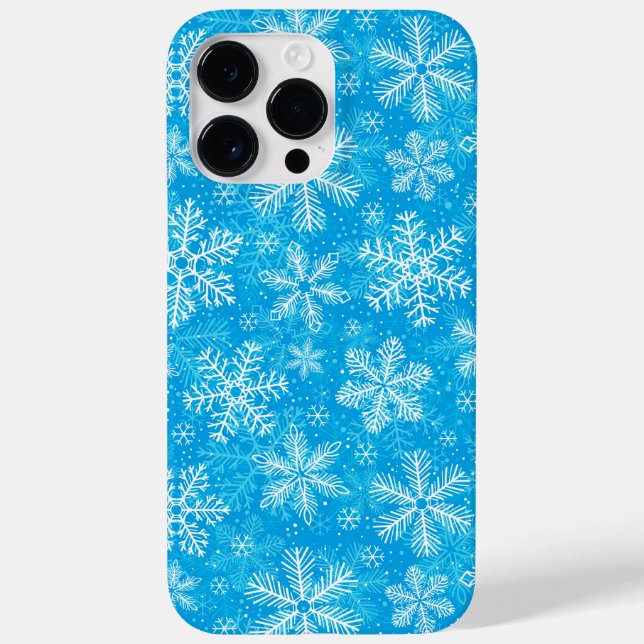 Padrão branco de flocos de neve (Verso)