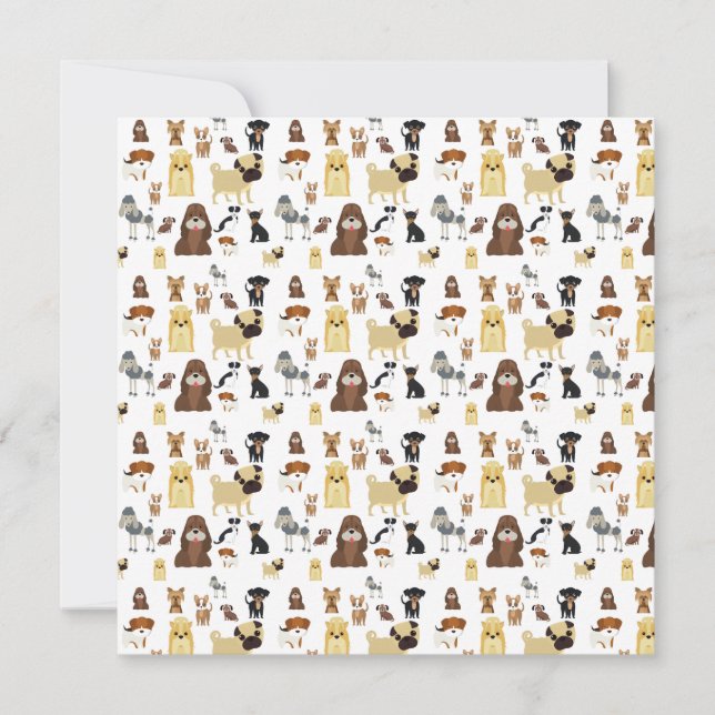 padrão branco dos cães de fundo. (Frente)