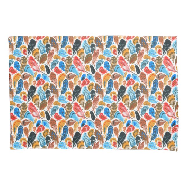 Padrão brilhante com penas de aves (Frente)