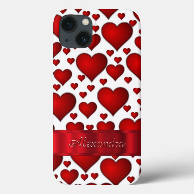 Padrão cardíaco romântico personalizado (Verso)