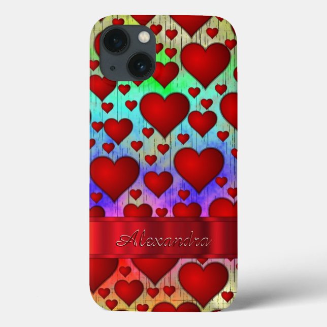 Padrão cardíaco romântico personalizado (Verso)