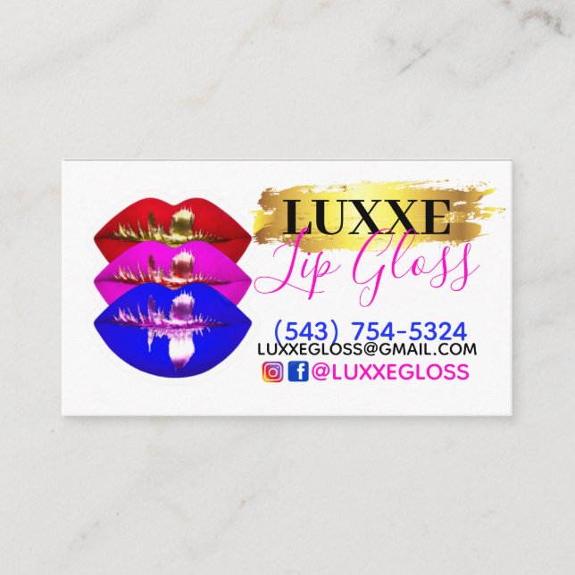 Padrão, Cartão de visita de 3,5" x 2,0" (Frente)