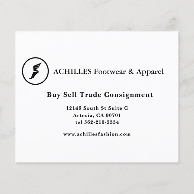 Padrão, Cartão de visita de 3,5" x 2,0" (Frente)