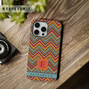 Padrão Chevron Amarelo Vermelho Azul Personalizáve